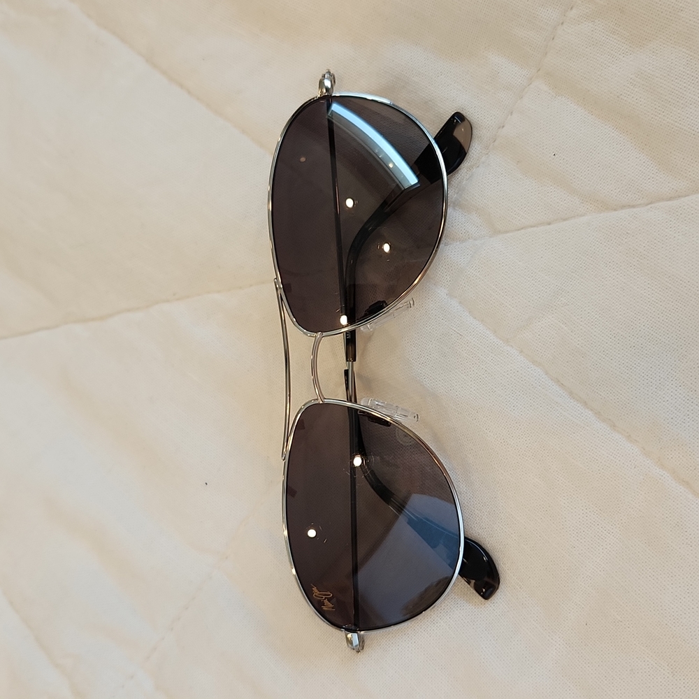 Maui Jim Baby Beach Titanium Sunglasses Grey lenses and grey tortoise on the arm
